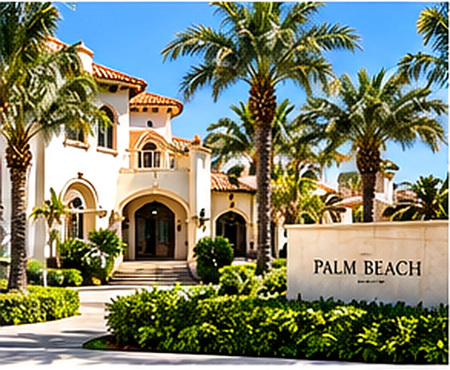 Palm Beach entrance, South Florida